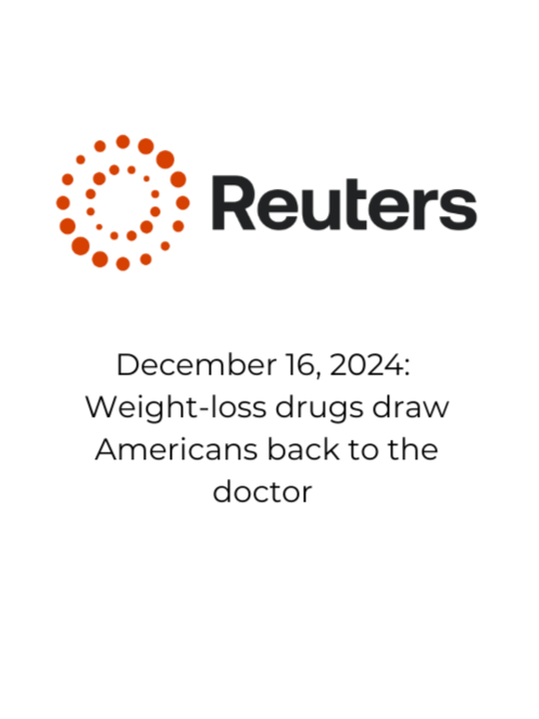 Courtney Younglove MD quoted in Reuters discussing how weight loss drugs are helping patients improve medical care